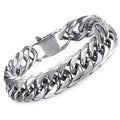 Men's Cuban Link Bracelet, Silver-Tone
