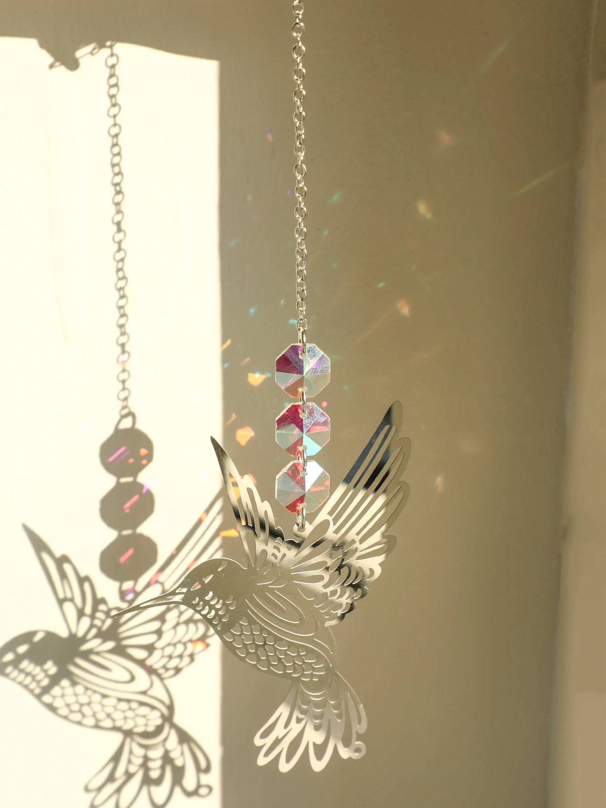 Hummingbird Crystal Suncatcher