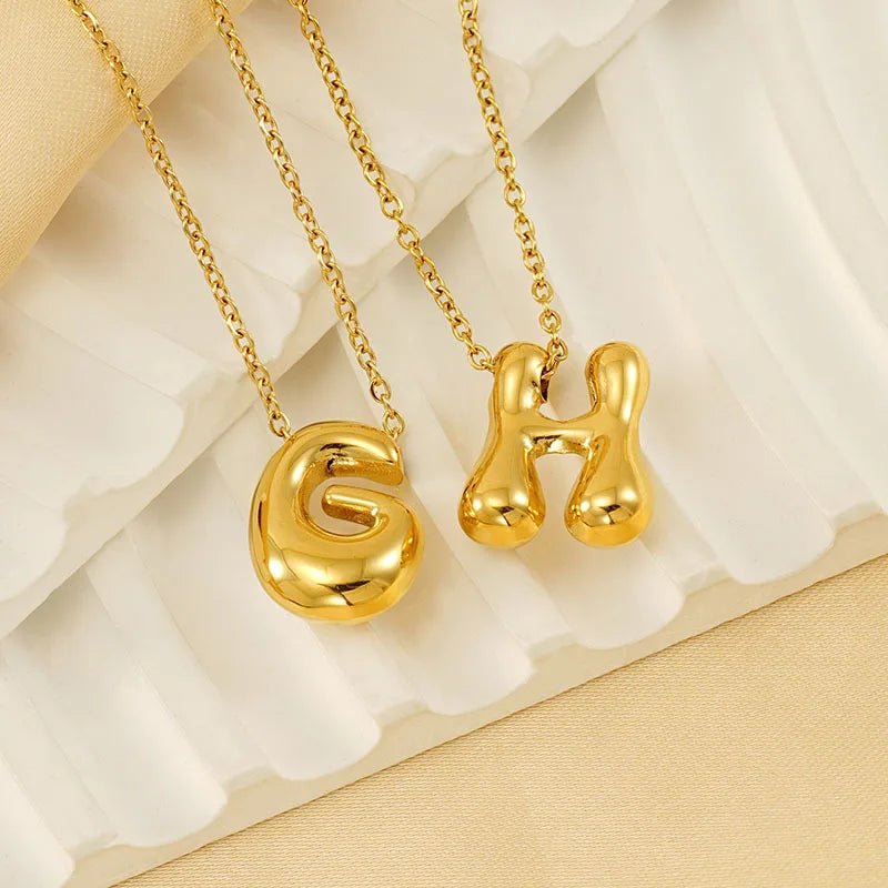 Initial Bubble Necklace