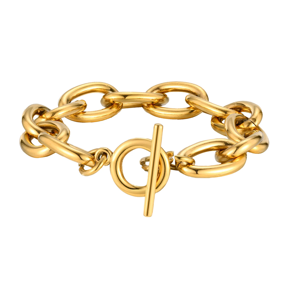 Chunky Toggle Bracelet, Gold-Tone