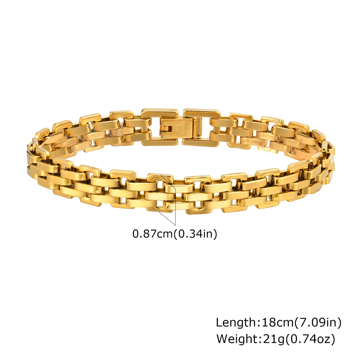 Chunky Toggle Bracelet, Gold-Tone