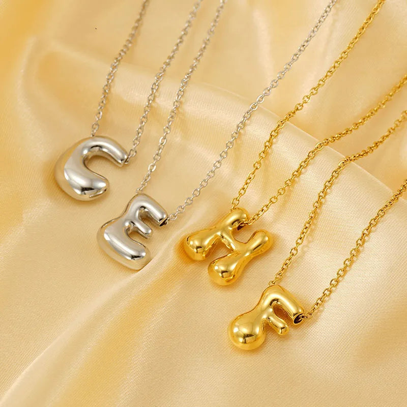 Initial Bubble Necklace