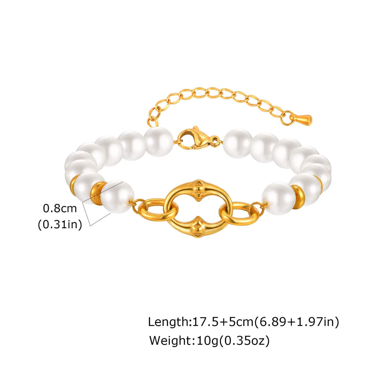 Chunky Toggle Bracelet, Gold-Tone