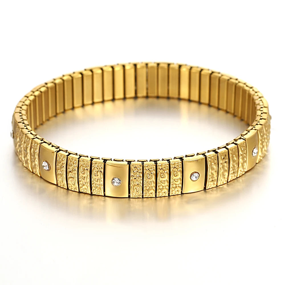 Gold-Tone Stretch Bangle