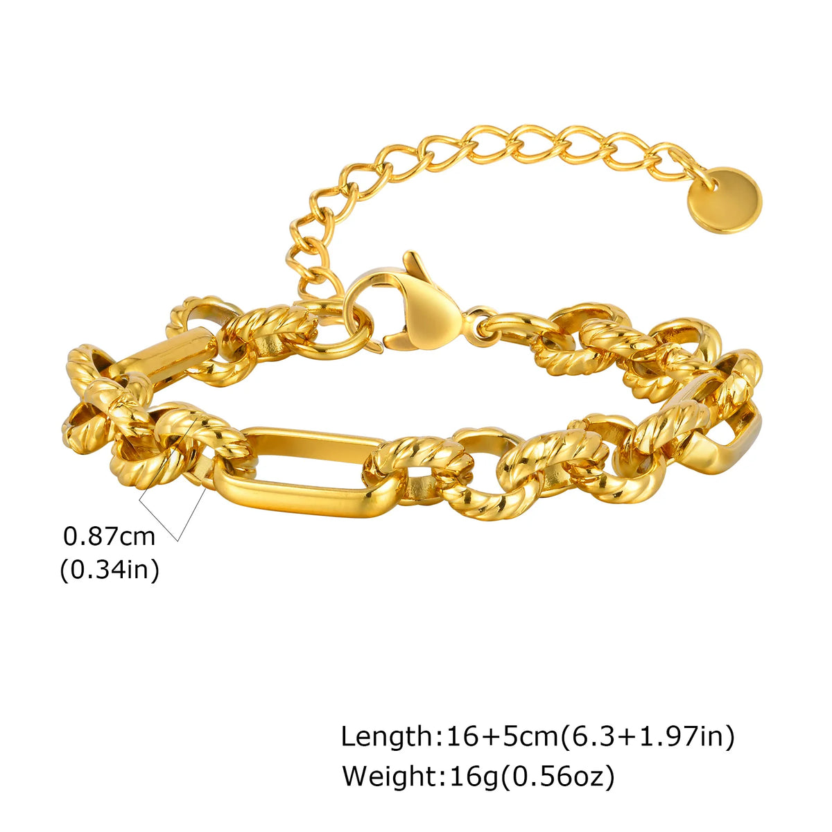 Chunky Toggle Bracelet, Gold-Tone