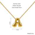 Initial Bubble Necklace