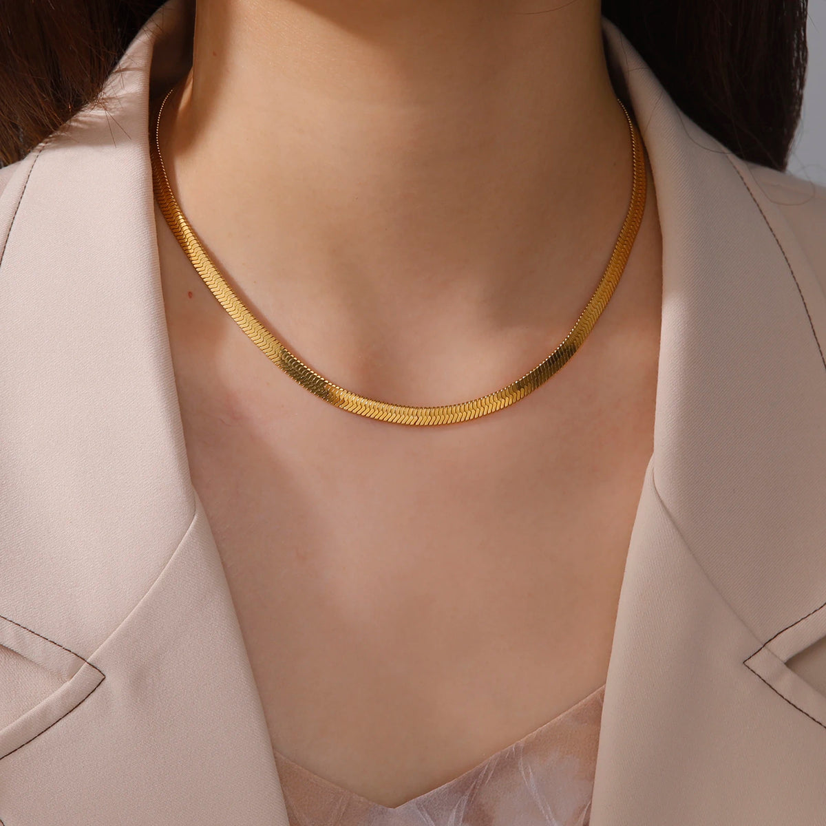 Herringbone Chain Necklace