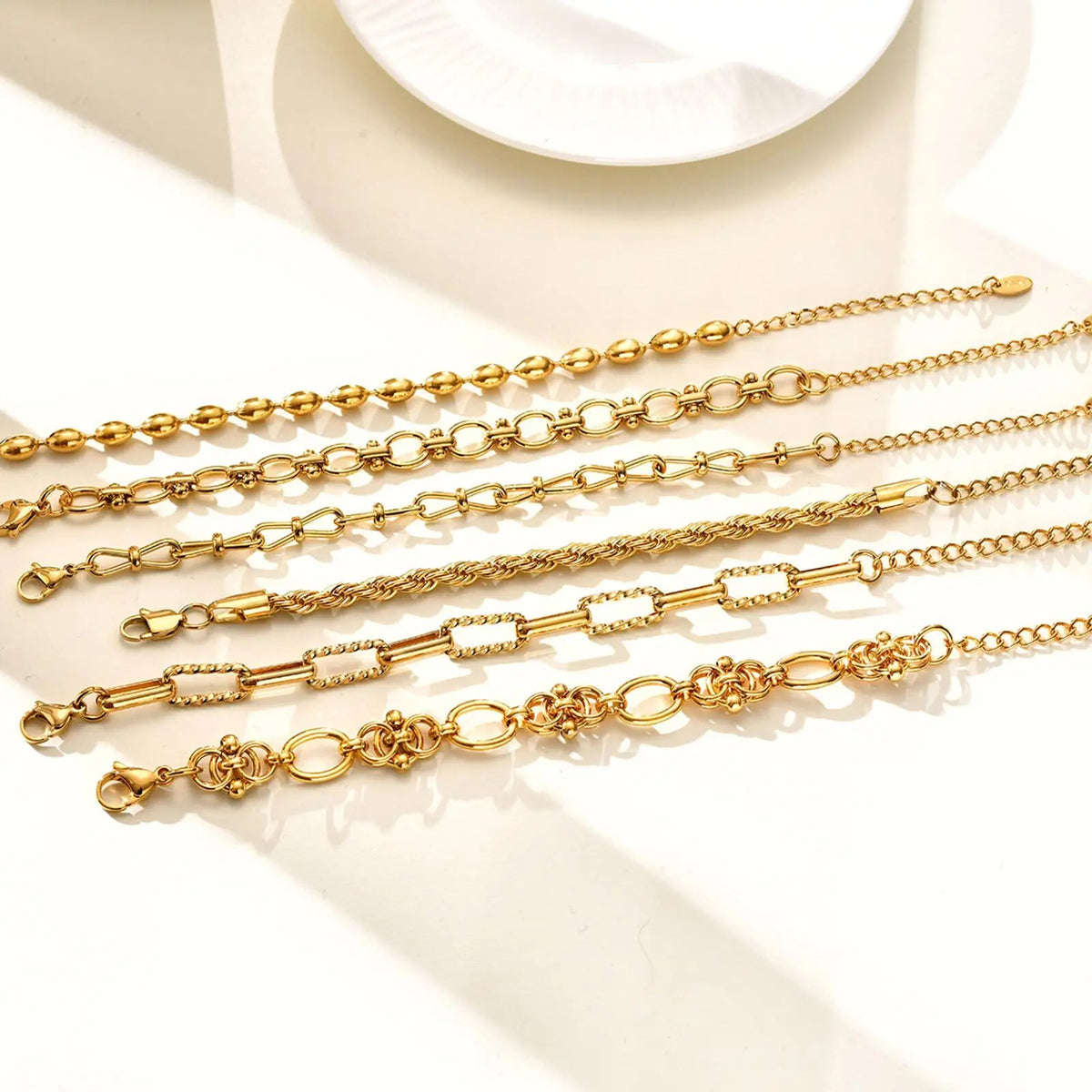 Chunky Link Bracelet, Gold-Tone