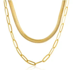 Gold-Tone Chain Necklace