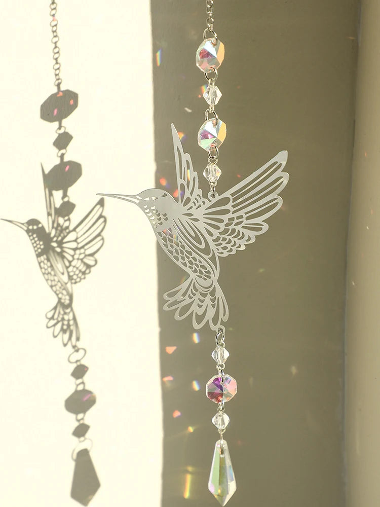 Hummingbird Crystal Suncatcher