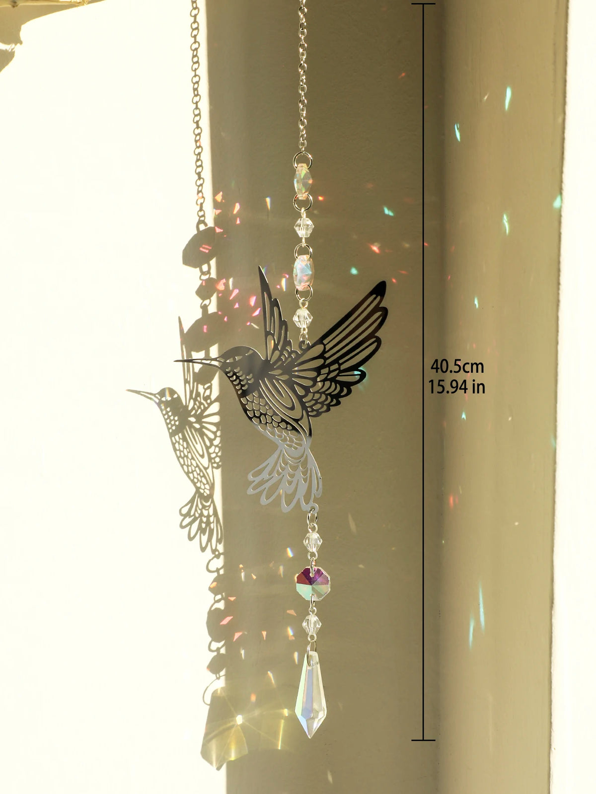 Hummingbird Crystal Suncatcher