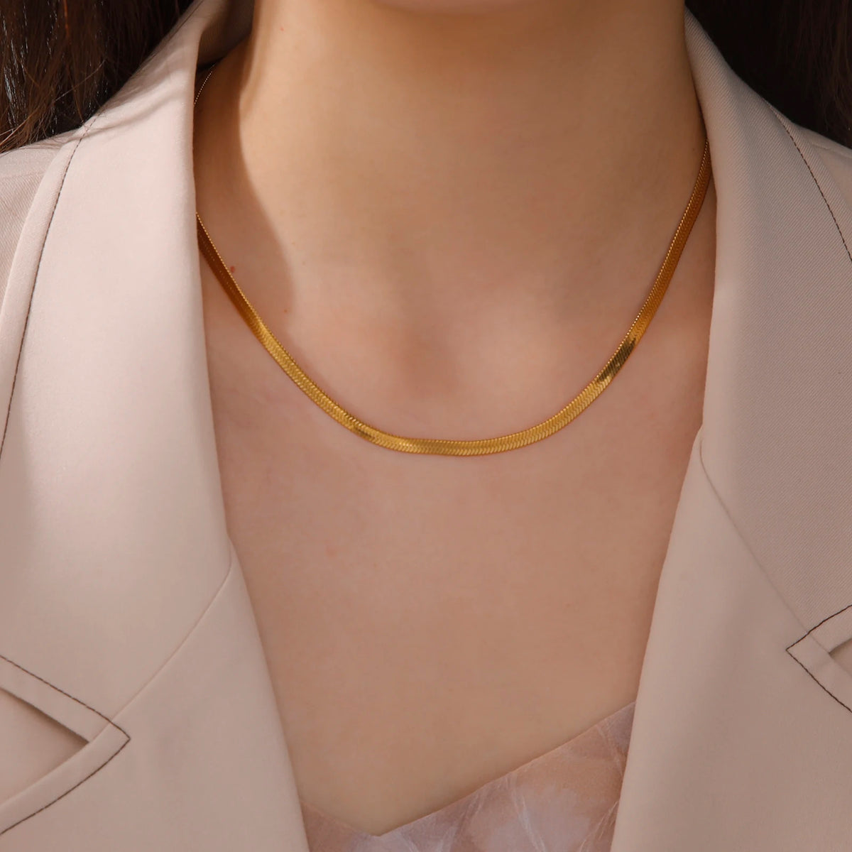 Herringbone Chain Necklace