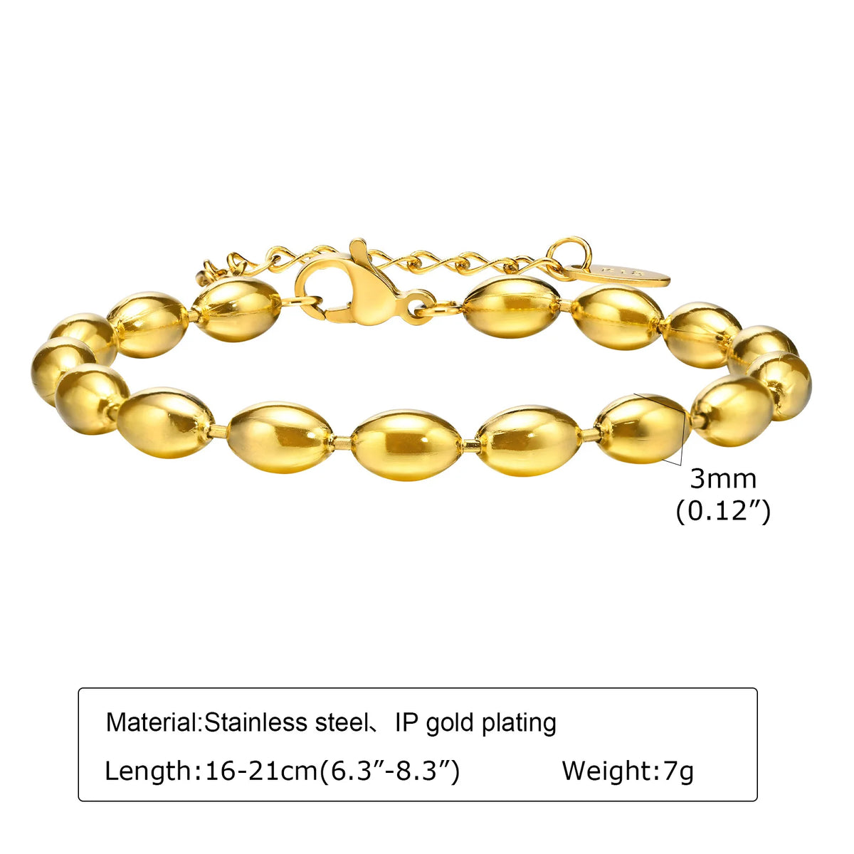 Chunky Link Bracelet, Gold-Tone