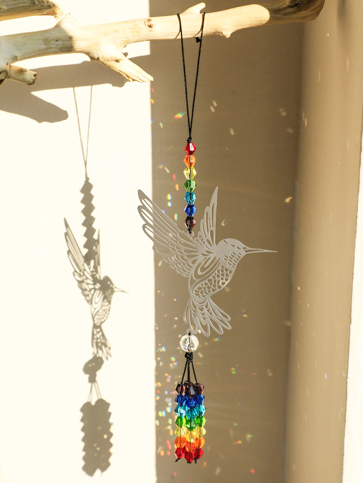 Hummingbird Crystal Suncatcher