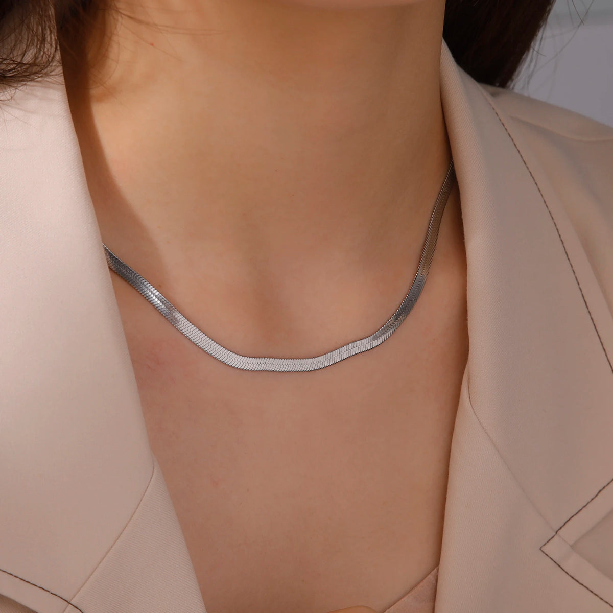 Herringbone Chain Necklace