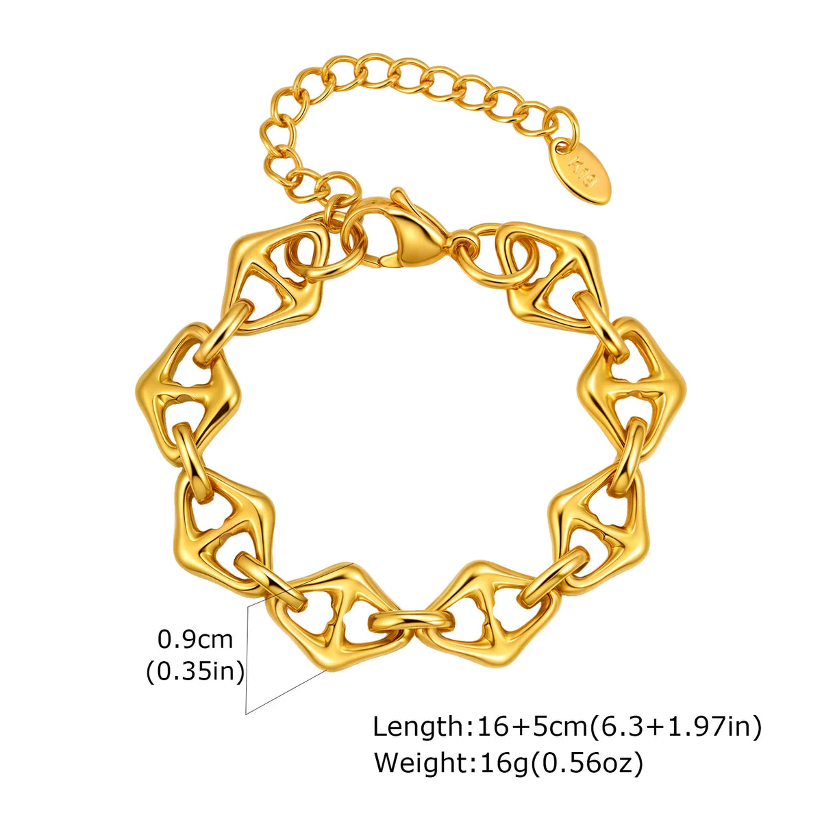 Chunky Toggle Bracelet, Gold-Tone