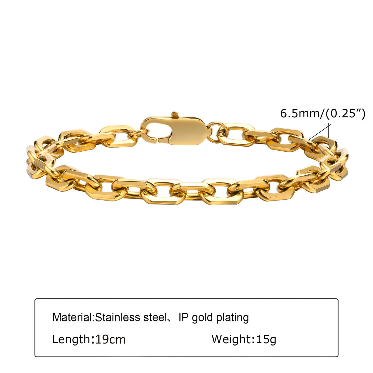Chunky Link Bracelet, Gold-Tone