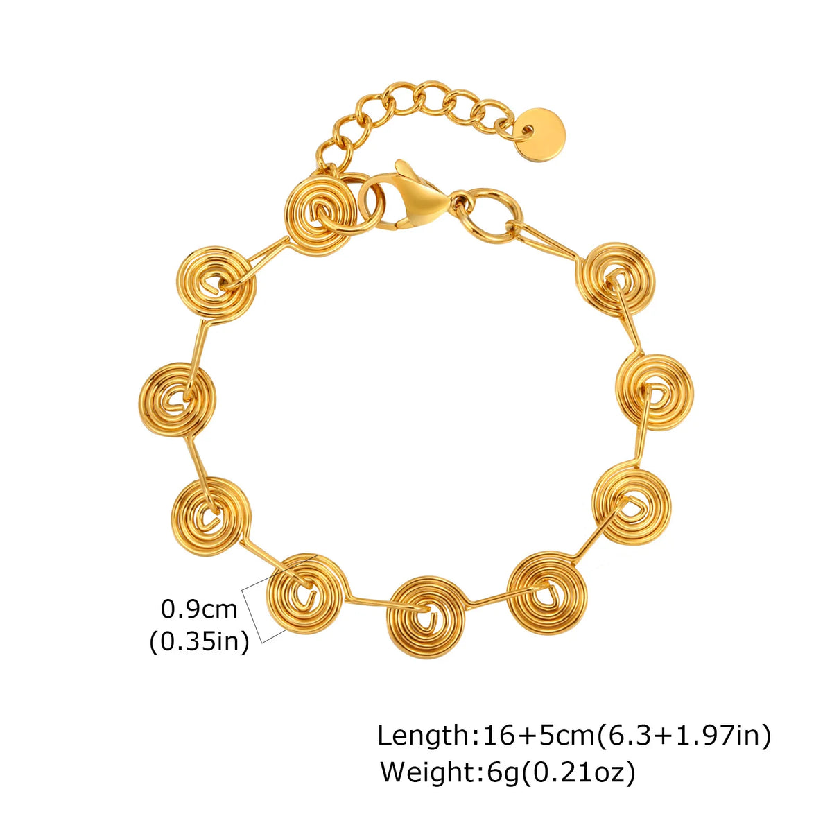 Chunky Link Bracelet, Gold-Tone