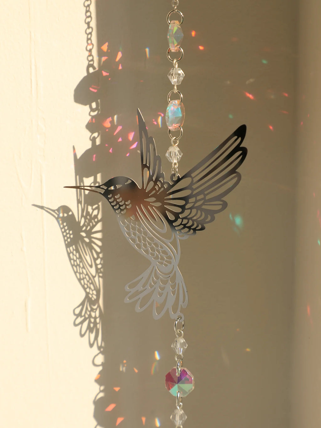 Hummingbird Crystal Suncatcher
