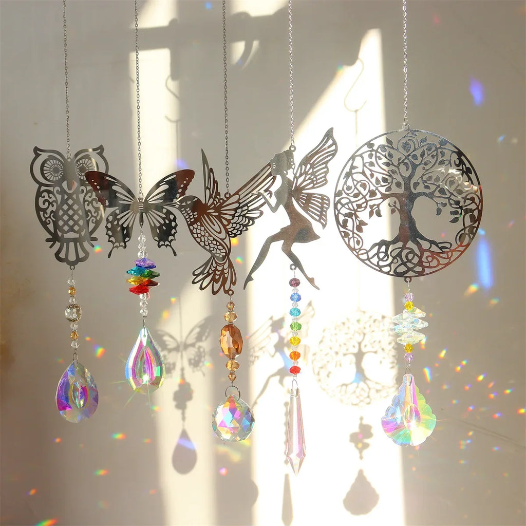 Hummingbird Crystal Suncatcher