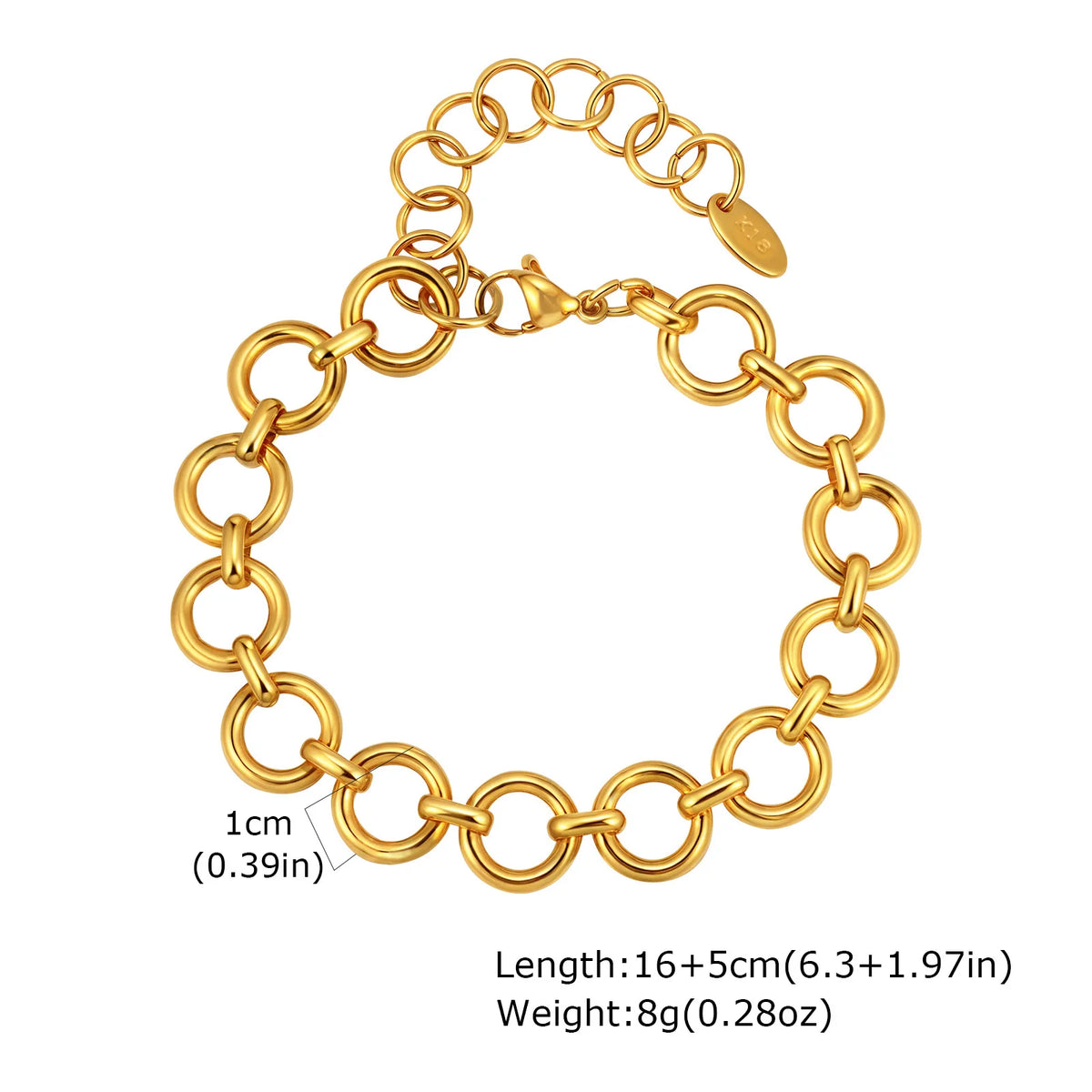 Chunky Link Bracelet, Gold-Tone