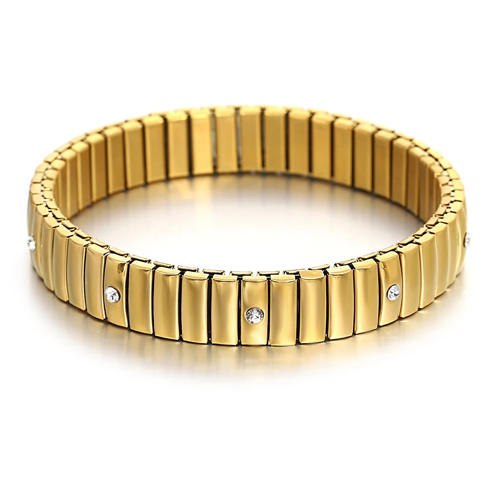 Gold-Tone Stretch Bangle