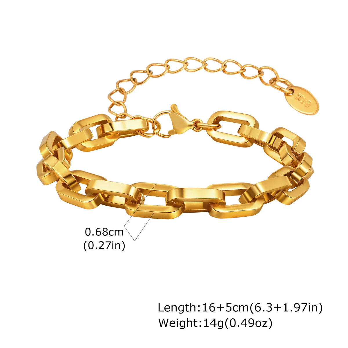 Chunky Toggle Bracelet, Gold-Tone