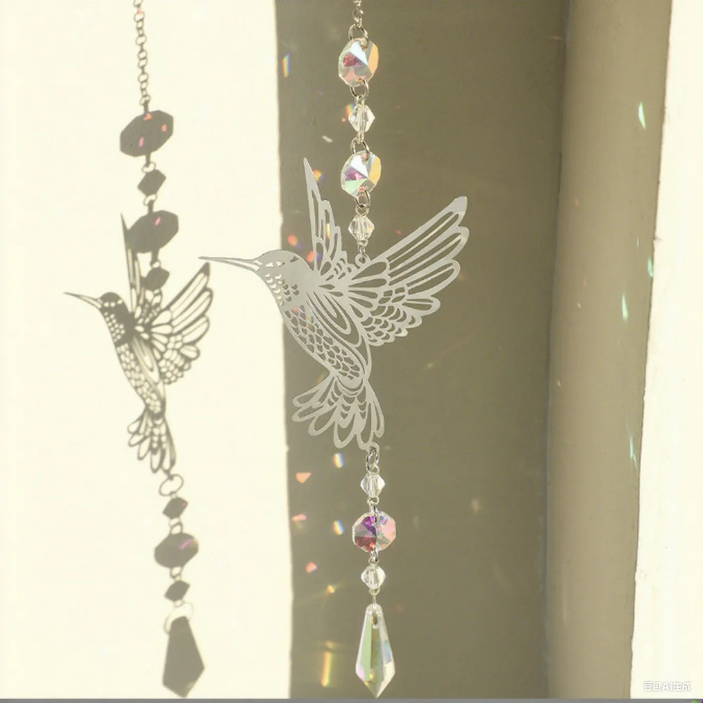 Hummingbird Crystal Suncatcher
