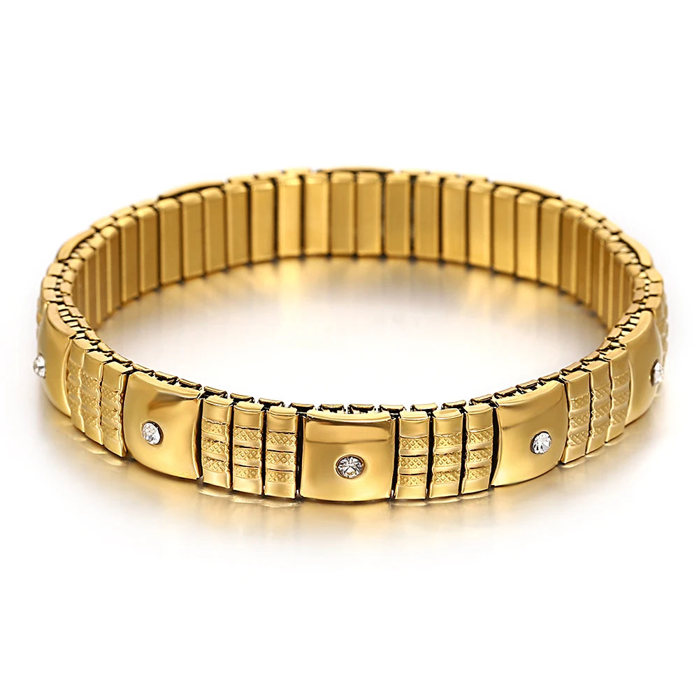 Gold-Tone Stretch Bangle